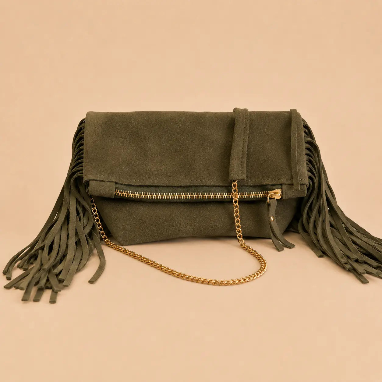 CASSIS — Pochette à franges L'Artisane