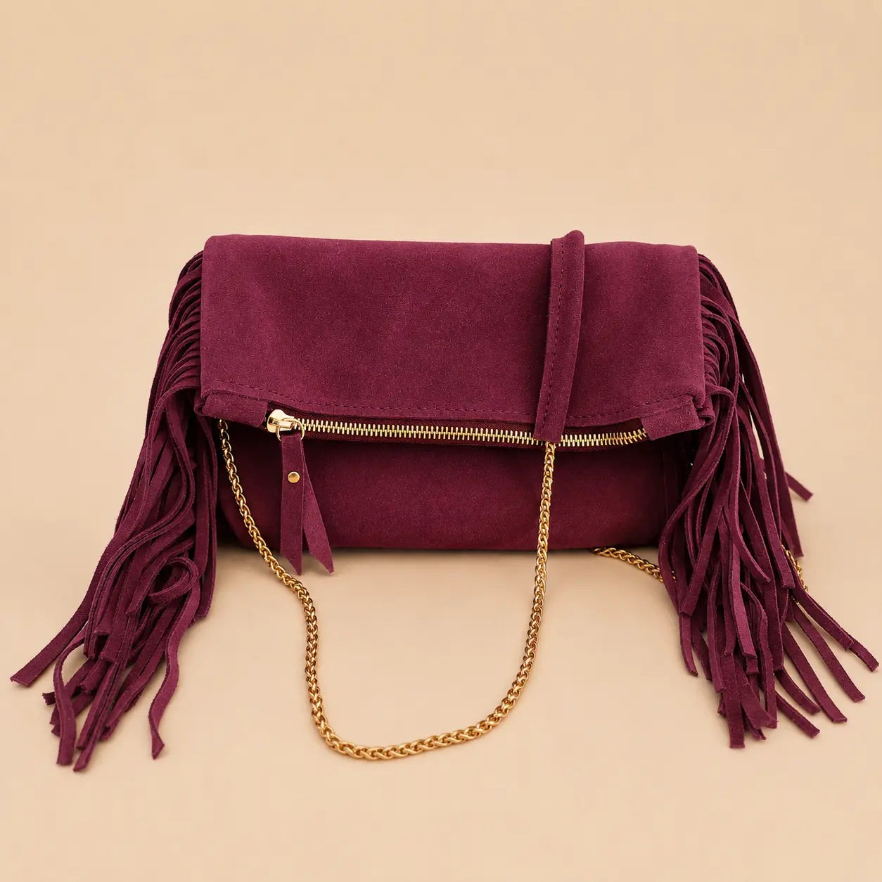 CASSIS — Pochette à franges L'Artisane