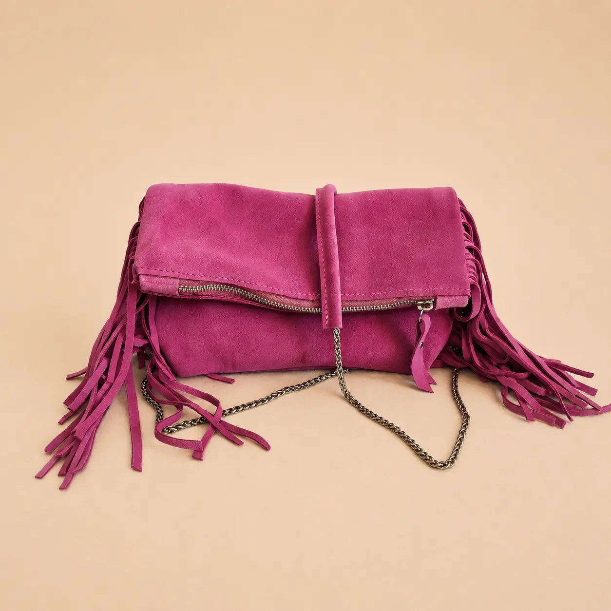 CASSIS — Pochette à franges L'Artisane
