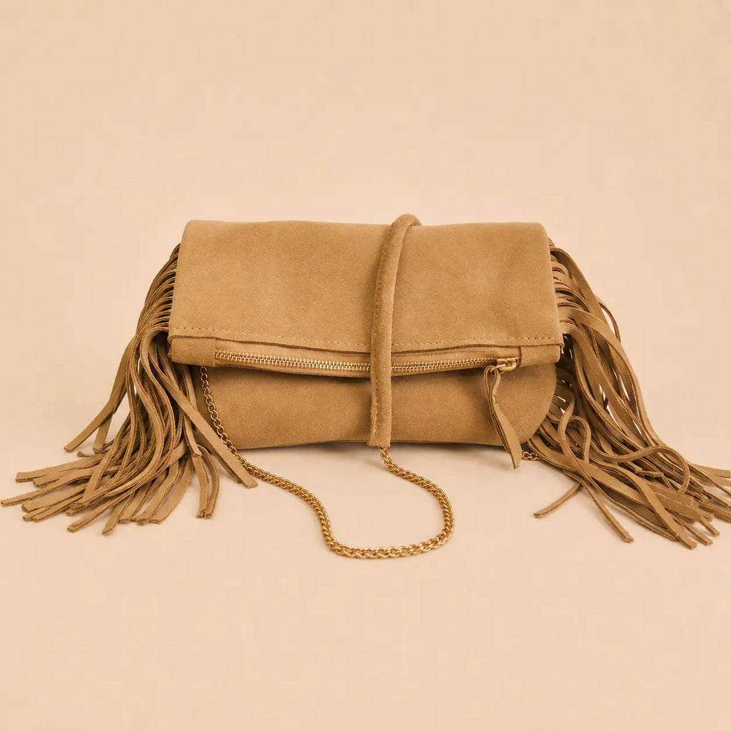 CASSIS — Pochette à franges L'Artisane